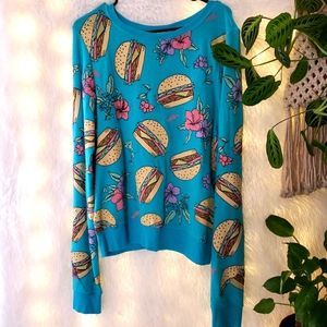Wildfox Hamburger baggy Beach jumper
